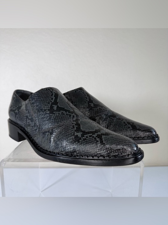 Vince Shoes - Vince Delmar Slip-On Snake Skin Print Leather Loafers Dress Shoes Size 9.5